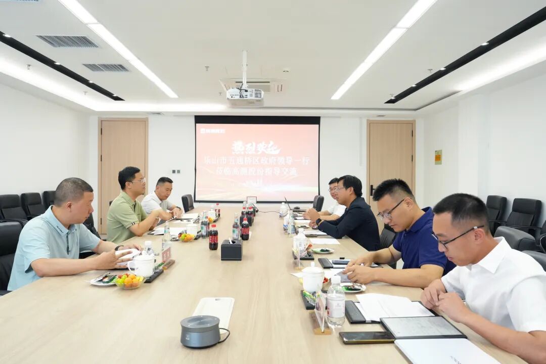 乐山市五通桥区委书记陈林强一行莅临z6com·尊龙股份考察指导